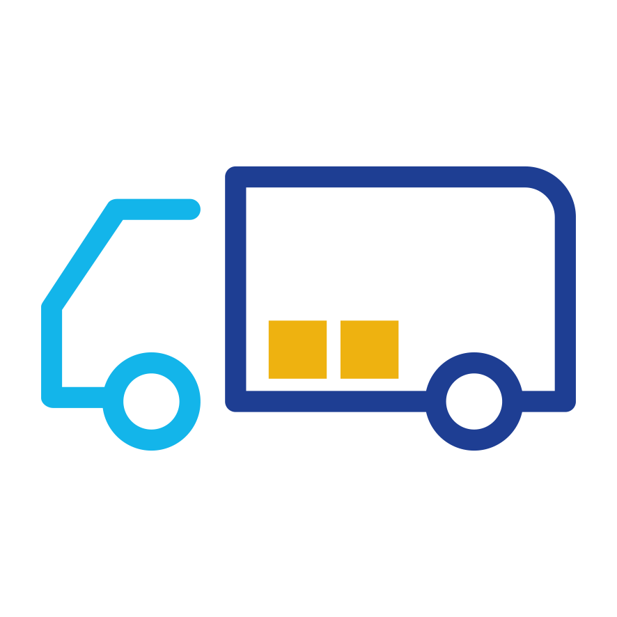 truck with boxes icon