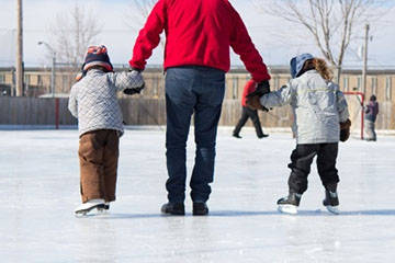 Family time on the ice
